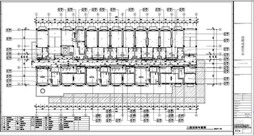 杭州精品酒店室內(nèi)裝飾工程深化設計二層頂面布置圖