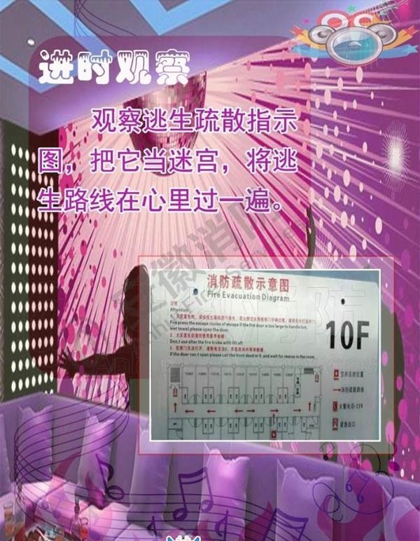 酒吧、KTV火災(zāi)逃生方法1效果圖