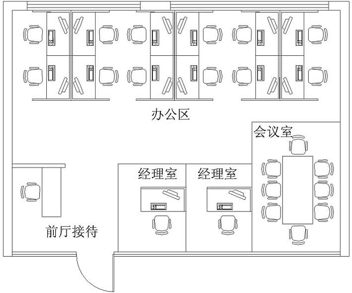 小型辦公室設(shè)計(jì)布局圖