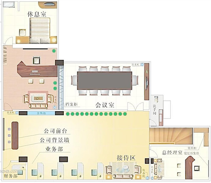 小型辦公室設(shè)計(jì)布局圖